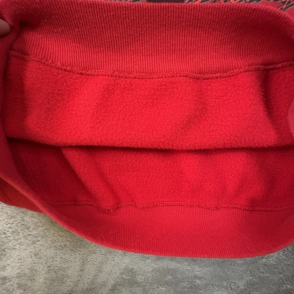 VTG Hanes Her Way Women's XL Red 1990 Christmas Penguin Sweatshirt Made in USA